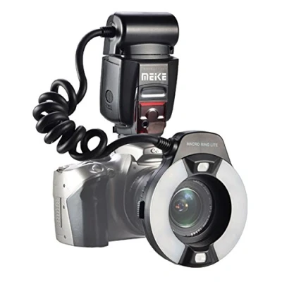 Imagen de Meike 14EXT iTTL TTL LED Macro Anillo de luz Flash para Nikon D4 D800 D5200 D7100 DSLR Cámara con Montaje Zapata