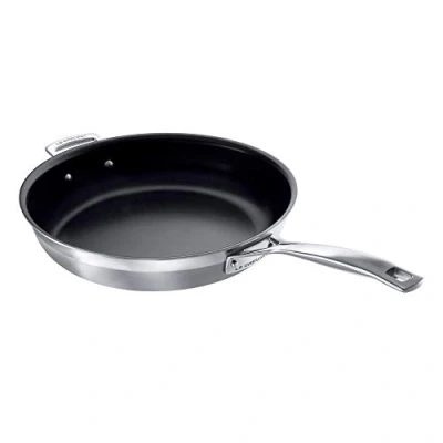 Imagen de Le Creuset 3 Ply Sartén antiadherente, diámetro 30 cm, acero inoxidable, para todo tipo de fuentes calor (incluso inducción), metálico, 96100330000000