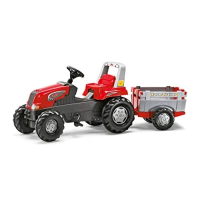 Imagen de Rolly Toys Junior RT Tractor a pedales con remolque (800261)
