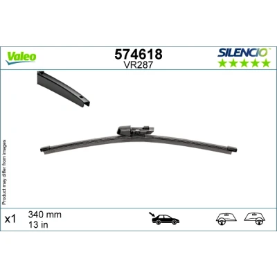 Imagen de Limpiaparabrisas Valeo 574618 340mm posterior VOLKSWAGEN: Golf VIII Variant, Caddy V Kombi, Furgón