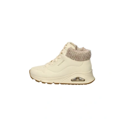 Imagen de Skechers Zapatillas altas para niños, Talla: 32, Ecru Zapatos