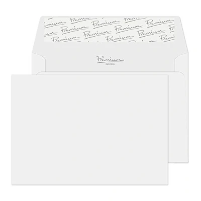 Imagen de Blake Business 114 x 162 mm 120 gsm Cartera Despegar y sellar (37880) Brilliant White Wove, Paquete de 500