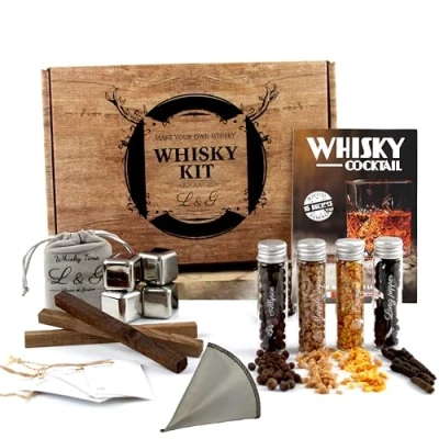 Imagen de L&amp;G® Kit Personalizado para Descubrir Las Especias del Whisky Set DIY Hombres y Mujeres, Idea de Regalo Original Navidad, Cumpleaños, San Valentín, Experiencia inolvidable