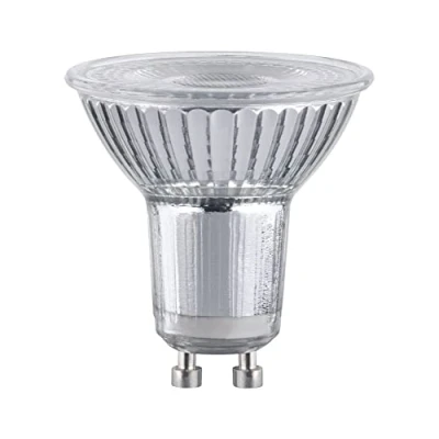 Imagen de Paulmann 28984 Reflector LED estándar 230V GU10 7W 550lm regulable 50mm plateado cristal 2700K blanco cálido, fuente de luz