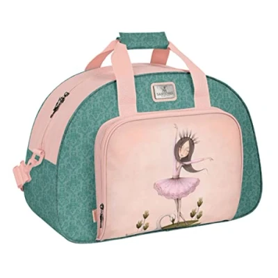 Imagen de MIRABELLE SANTORO Bolsa de Deporte, Mochila, Ideal para Niños Diferentes Edades, Cómoda y Versátil, Calidad Resistencia, 48x21x33 cm, Color Gris/rosa