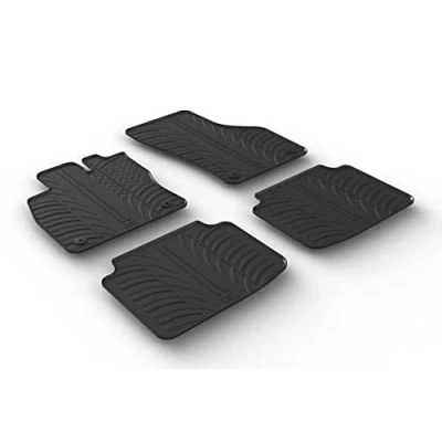 Imagen de Gledring 0477 Juego de alfombrillas suelo Caucho delante y detrás 4 negro 750mm 550mm SKODA: Scala Hatchback