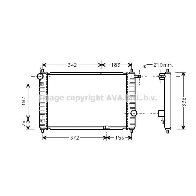 Imagen de PRASCO DW5013 Condensador 11,8 11,6 Aluminio 619