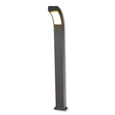 Imagen de LED Lámpara para exterior &#039;Lennik&#039; (Moderno) en Negro hecho de Aluminio (1 llama,) Lucande iluminación senderos, baliza, farola