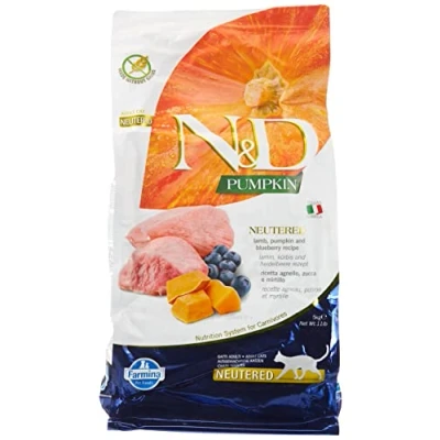 Imagen de FARMINA ND Cat Pumpkin NEUTERED Cordero ARANDANO 5KG