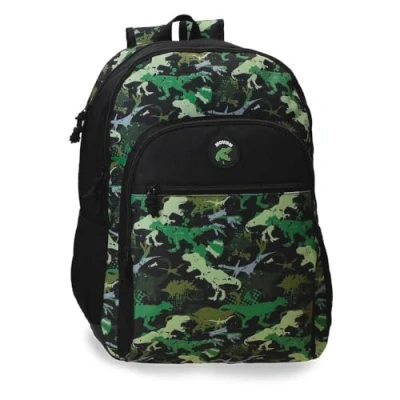 Imagen de Movom Raptors Mochila Escolar Adaptable a Carro Negro 33x44x17 cms Poliéster 24,68L