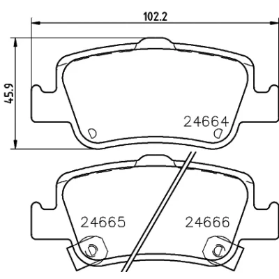 Imagen de HELLA 8DB 355 013 571 Juego de pastillas freno con avisador acústico desgaste accesorios TOYOTA: Auris Hatchback, Familiar