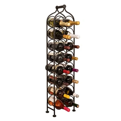 Imagen de Biscottini botellero Vino Metal 105x12x24 cm Vertical Mueble para 16 Botellas Soporte y Agua