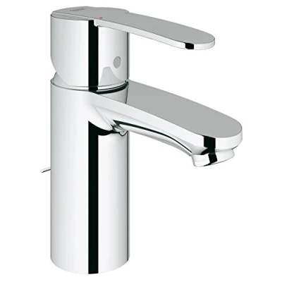 Imagen de Grohe Wave Cosmopolitan QuickFix Grifo de lavabo monomando S (cadena deslizante, menor consumo agua, instalación rápidal, altura 155mm), cromo, 23202001