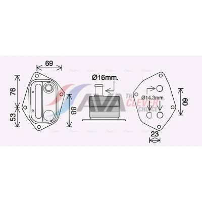 Imagen de PRASCO HY3459 Radiador de Aceite HYUNDAI: Matrix, i30 I Hatchback, Getz, KIA: Cerato Berlina