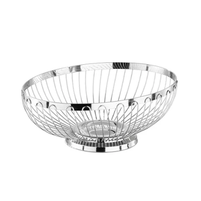 Imagen de APS Germany 30250 cesta para pan Acero inoxidable Plata Ovalado Cestas (Acero inoxidable, Plata, Ovalado, 280 mm, 210 95 mm)