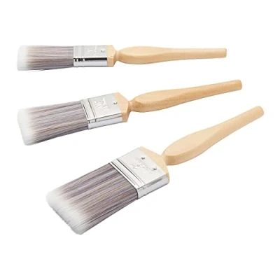Imagen de Fit For The Job Juego de 3 Pinceles Pintura Diamante para Bricolaje un Acabado Suave con Pinturas en emulsión, Brillantes y satinadas. Contiene 1&quot;, 1,5&quot;, 2&quot;