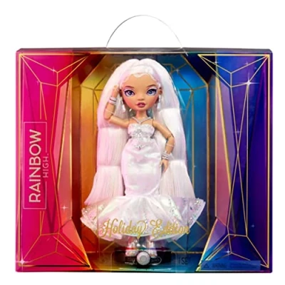 Imagen de RAINBOW HIGH Holiday Edición de Colección 2022 Muñeca Moda Roxie Grand con Pelo Multicolor, Vestido Diamantes y Accesorios para muñecas Edad: 6+ años