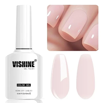 Imagen de Semi permanent Vishine pintauñas Gel Polish UV LED Soak Off Set de manicura, diseño efecto (1361)