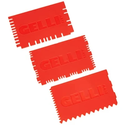 Imagen de Gelli Arts Plancha Mini Herramientas de impresión Juego 3, Material sintético, Rojo, 19 x 10,1 0,6 cm