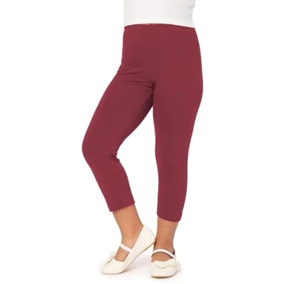 Imagen de Merry Style Leggins 3/4 para Niñas Mallas capri Pantalones Piratas Ropa Infantil Deportiva Niña verano y primavera MS10 226 (Borgoña, 110 cm)