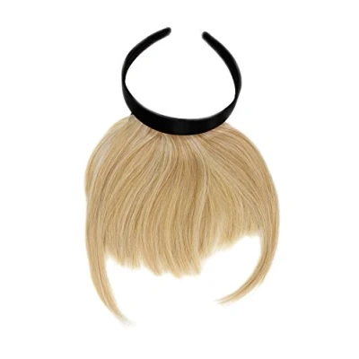 Imagen de WIG ME UP Peluca, flequillo de clip in, con diadema, pelo costado largo, aparencia muy natural, rubio claro (611), HA071T 611