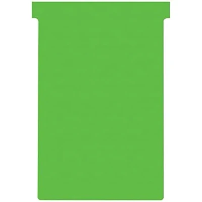 Imagen de Nobo Tarjetas para Planificador en Forma de T, Verde, Tamaño 3, Pack 100 Recambios Planificar, Industrial Pared Oficina, 2003005