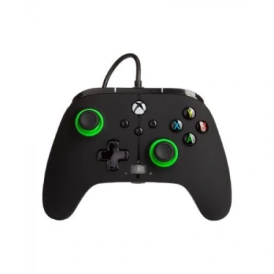 Imagen de Power a Mando con Cable, Salida de Audio y Botones Programables, Color Negro Verde Para Xbox One/ Serie X