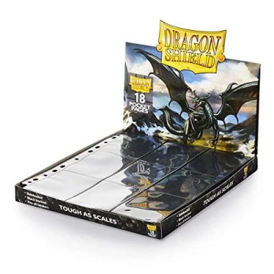Imagen de Arcane Tinman Dragon Shield 18 Pocket Binder Pages Sideloading 50Pk Clear,Black