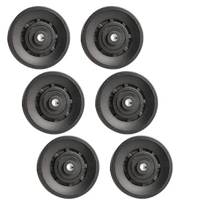 Imagen de Topfinder 90mm Polea de Rodamiento Universal, 6Pcs Poleas Gimnasio, Rueda Universal para Maquina Cables y Fitness Equipo, Parte Puerta Garaje