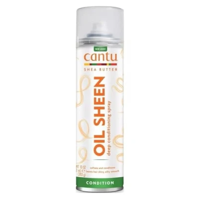 Imagen de CANTU Spray Acondicionador Profundo con Manteca de Karité Brillo y Humectación Ideal para Cabello Seco Dañado, Marfil/Goma Negra, 382 ml