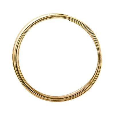 Imagen de Vaessen Creative Alu Deco Alambre Plano para Manualidades, Dorado (Light Gold), 10 x 1 mm (2.5 m)