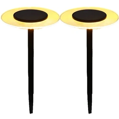 Imagen de 2 balizas solares para clavar en el suelo H35cm 2x UFO