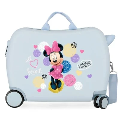Imagen de Disney Love Minnie Maleta Infantil Azul 50x38x20 cms Rígida ABS Cierre combinación 34L 2,3Kgs 4 Ruedas Equipaje de Mano