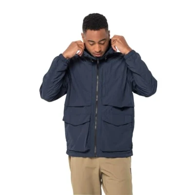 Imagen de Jack Wolfskin Chaqueta de Senderismo Ligera M Softshell, Noche Azul, XXL para Hombre