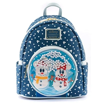 Imagen de Loungefly, Mochila Mickey Minnie Snowman Disney 26cm para Mujer, Multicolor, One size