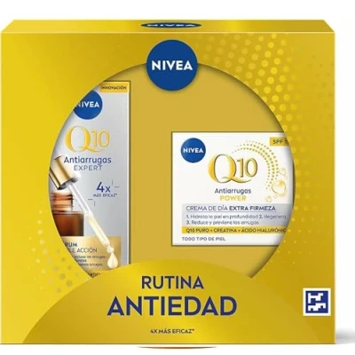 Imagen de Nivea Pack Q10 Antiarrugas Rutina Antiedad Crema de Día y Sérum Doble Acción