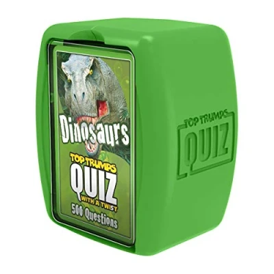 Imagen de Top Trumps Juego de cuestionarios Dinosaurios, 500 Preguntas para Poner a Prueba su Conocimiento y Memoria sobre el Mundo los Incluido tiranosaurio Rex Velociraptor, más