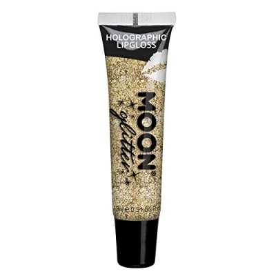 Imagen de Moon Glitter Labial Holográfico con Brillantina 15ml Dorado