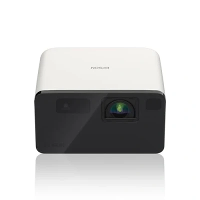Imagen de Epson EF 21W Mini Smart Laser Projector Proyector Portátil Full HD, 1920 x 1080p, Altavoz Bluetooth de 5W, Proyección a Pared, Suelo o Techo, 1000 Lúmenes, Google TV 150&quot;, Blanco