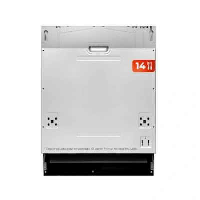 Imagen de EVVO Lavavajillas integrable Di.2, Ancho 60 cm, Capaciadad para 14 Cubiertos, Programa Rápido de 30 Minutos, 8 Programas, Bandeja superior Ajustable, Media Carga, Acabado Inox