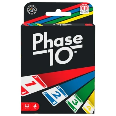 Imagen de Mattel Games Juego de cartas Phase 10 mesa familiar +7 años (Mattel FFY05)