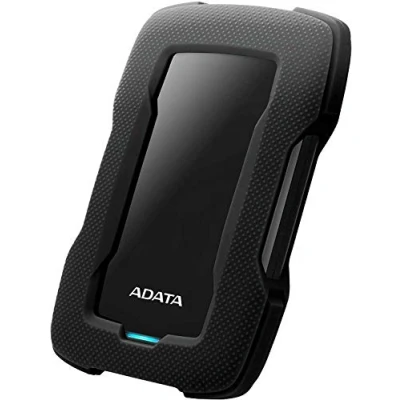 Imagen de ADATA Unidad de Disco Duro Externa HD330 Negro 5TB USB 3.2 Gen.1 Mantiene Sus Datos Seguros con una Carcasa Silicona en el Exterior