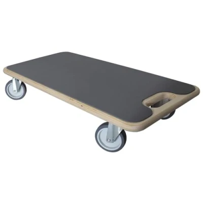 Imagen de Dörner + Helmer Patinete de transporte Duo Soft, 590 mm x 290 120 mm, capacidad carga 200 kg, superficie antideslizante, para cajas