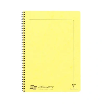Imagen de Clairefontaine 3094Z Cuaderno de espiral para notemakers (21 x 29, 7 cm, 120 páginas desmontables con líneas, Papel blanco 90 g, Tapa tarjeta cepillada