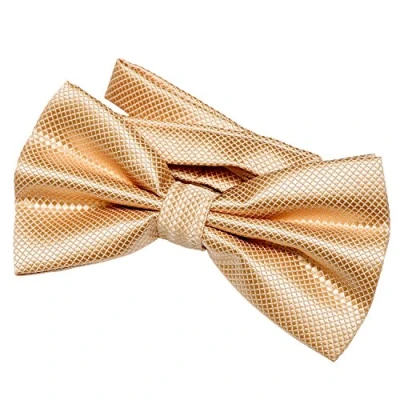 Imagen de DonDon Pajarita para hombre de 12 x 6 cm ajustable y lista usar oro