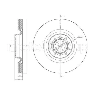 Imagen de Disco de freno METELLI 23 0851C