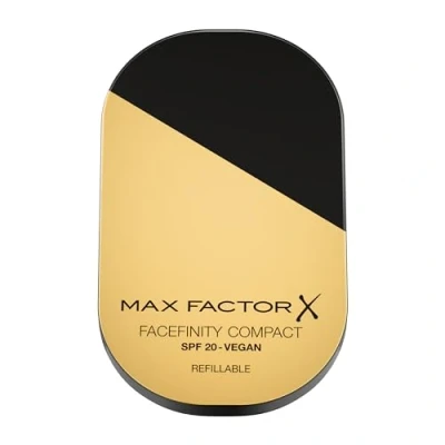 Imagen de Max Factor Facefinity Reusable Compact, Base de Maquillaje 002 Ivory 84g