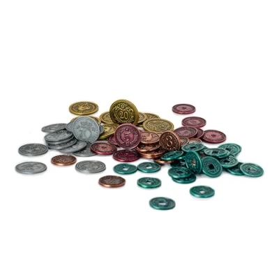 Imagen de Stonemaier Games , Scythe: Metal Coins Upgrade Pack Board Game 1 to 5 Players Ages 14+ 90 120 Minutes Playing Time