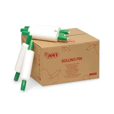 Imagen de Jovi Rodillo para modelar plastilina Fantasía complementos de modelaje, Color Blanco y Verde, Large (155R/25)