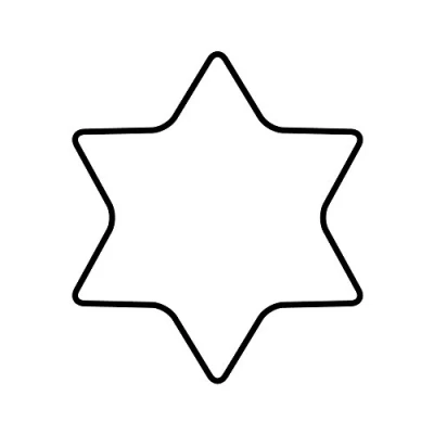 Imagen de ORIGINAL KAISER Cookie Cutters Molde para Galletas con Forma de Estrella 6 puntas 8 cm, Acero Inoxidable
